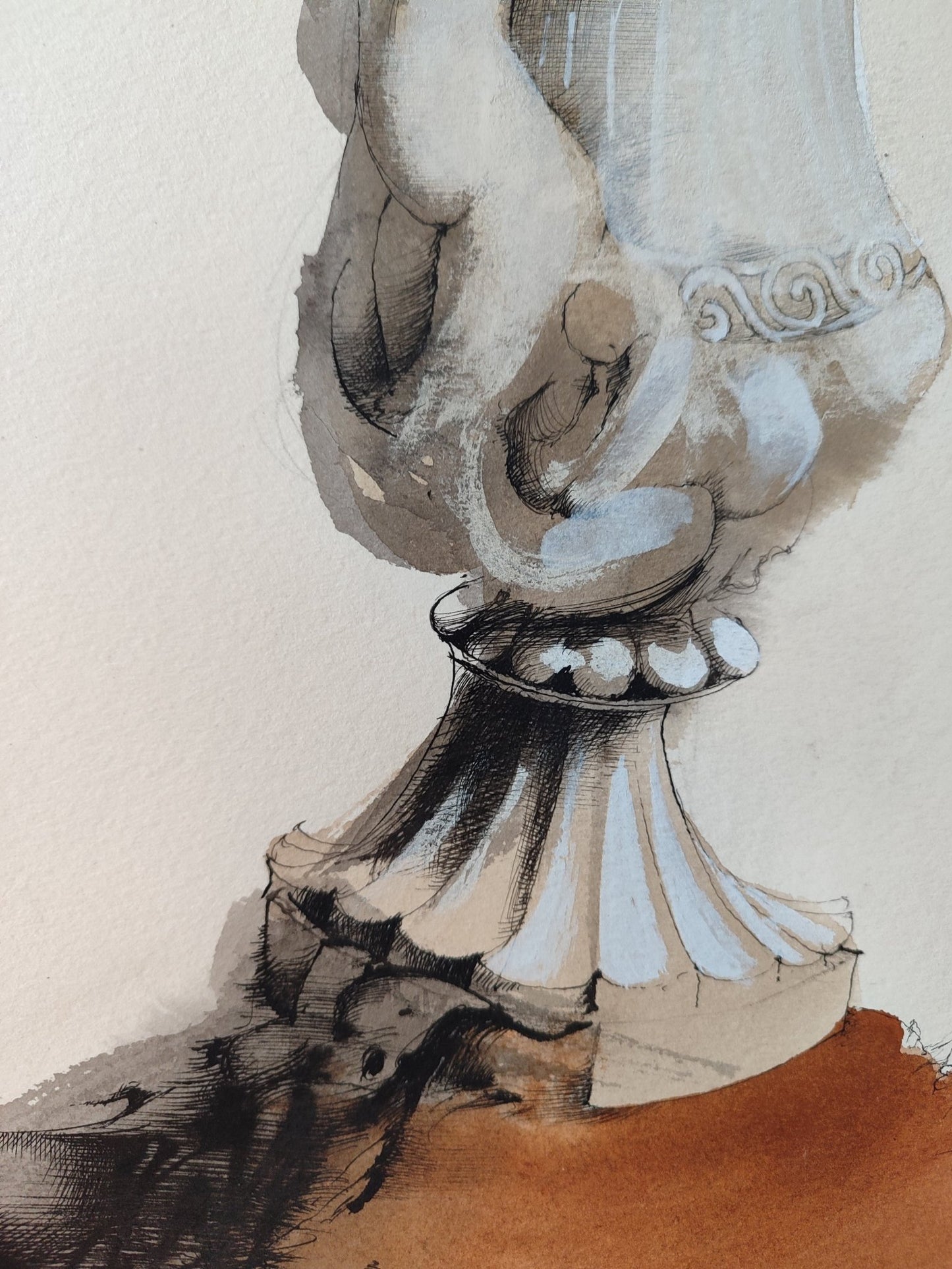 cuadro original de vendor Glauco Capozzoli - Dama jarrón arte contemporáneo en Gaudifond