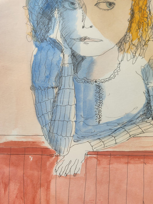 cuadro original de vendor Sonja Sananes - En la ventana arte contemporáneo en Gaudifond