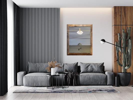 Francesc Calvet Maternitat cuadro surrealista Gaudifond decoración interiores