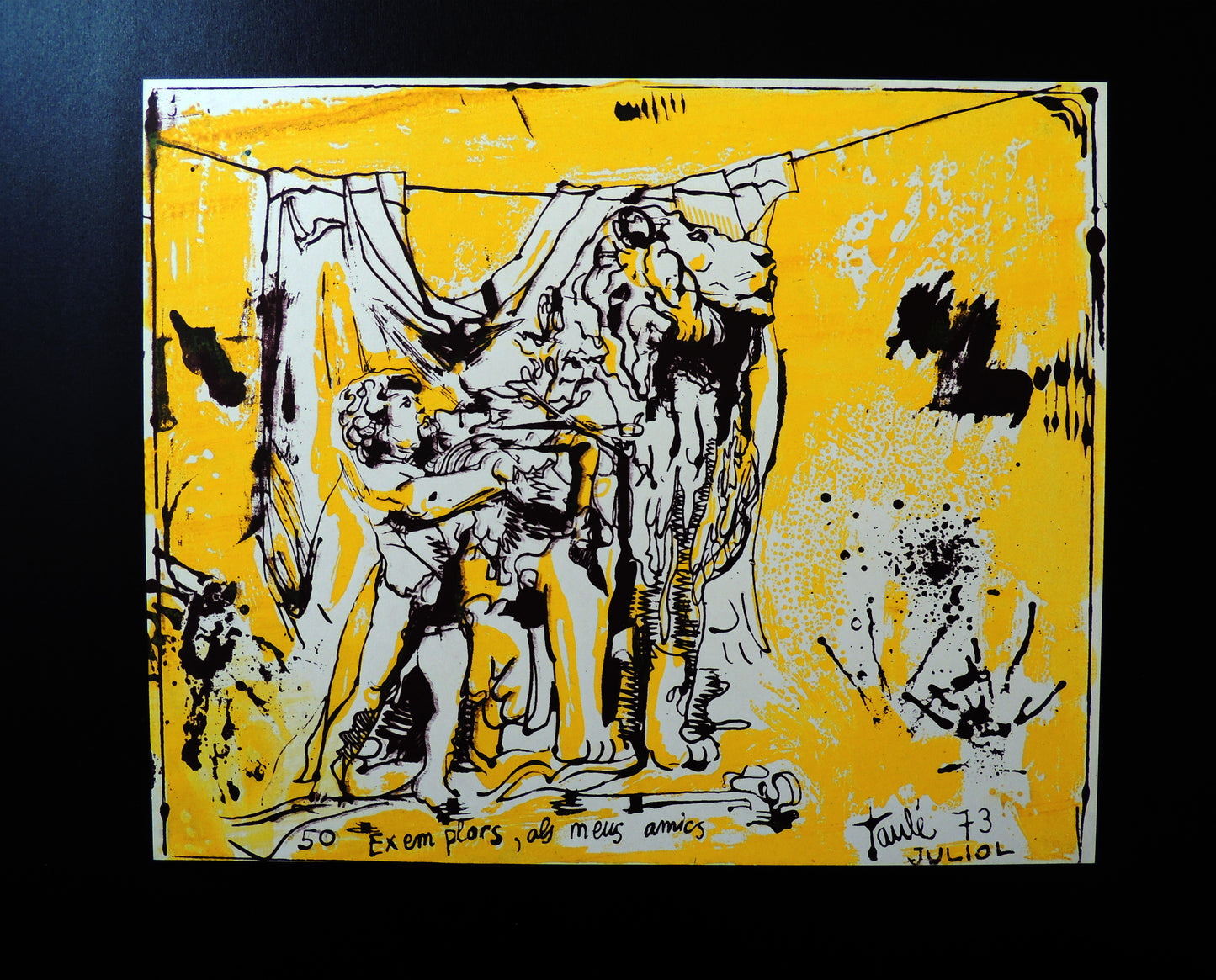 Litografía edición limitada arte contemporáneo Antoni Taulé León Gaudifond