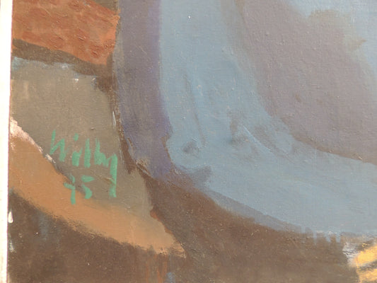 Willy Ramos óleo sobre lienzo Valencia Gaudifond firma