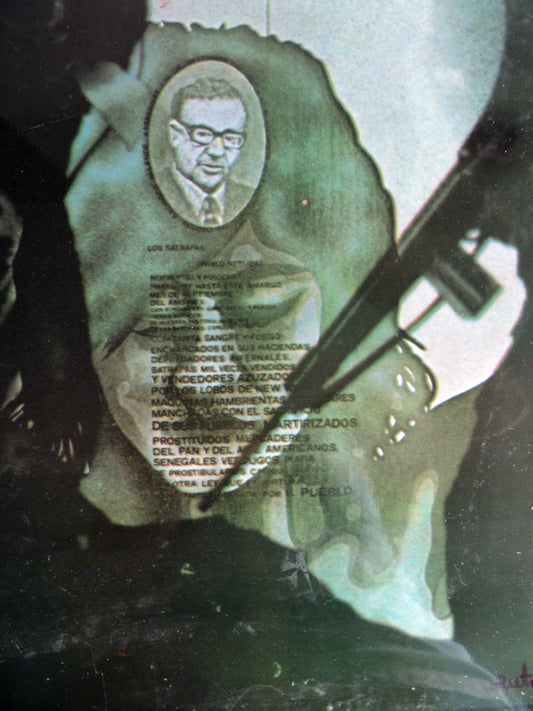 Impresión sobre plancha metálica edición limitada arte contemporáneo Antoni Miró Los sátrapas detalle Gaudifond