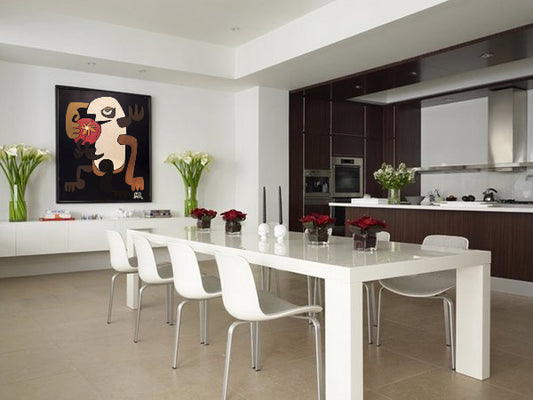 Antonio Patiño cuadro surrealista Flor Gaudifond cocina