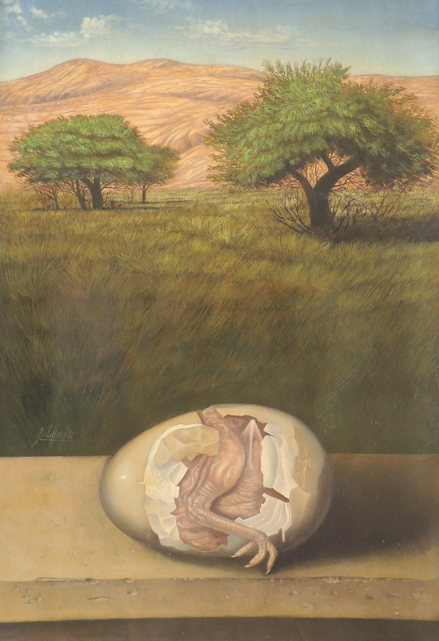Gregorio Sabillon paisaje huevo Gaudifond