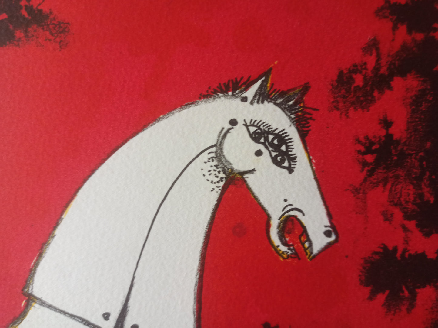 Eduard Alcoy La Carroza litografía surrealista caballo Gaudifond