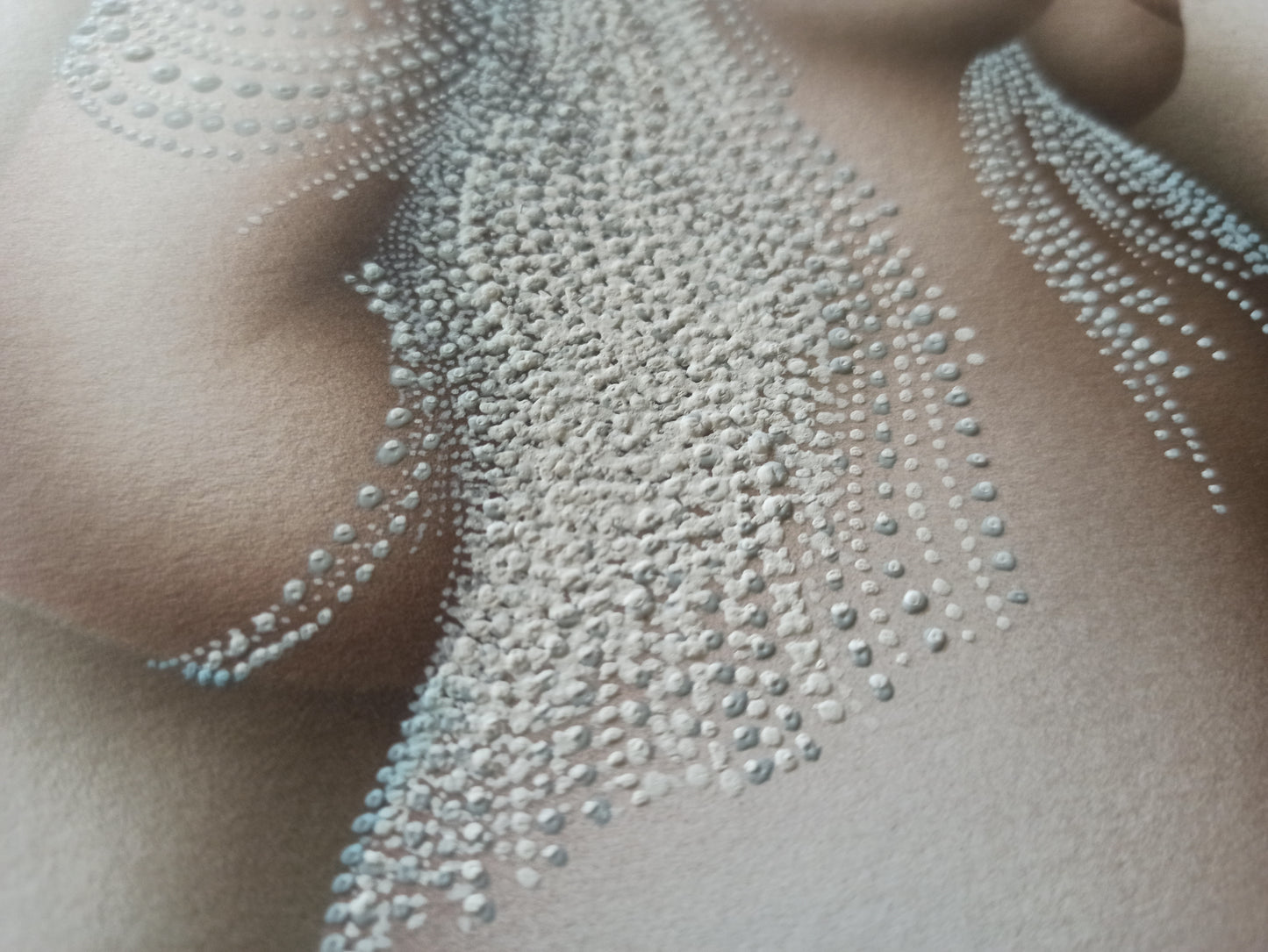 Modesto Roldán dibujo desnudo surrealista Gaudifond detalle perlas