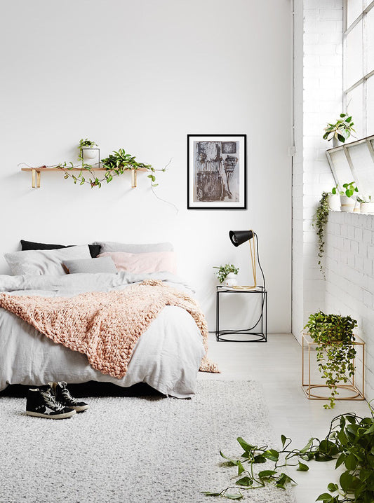 Manuel Viola pintura abstracta Gaudifond decoracion dormitorio