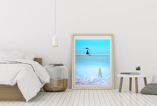 Cuadro surrealista Francesc Calvet Gaudifond decoración interiores