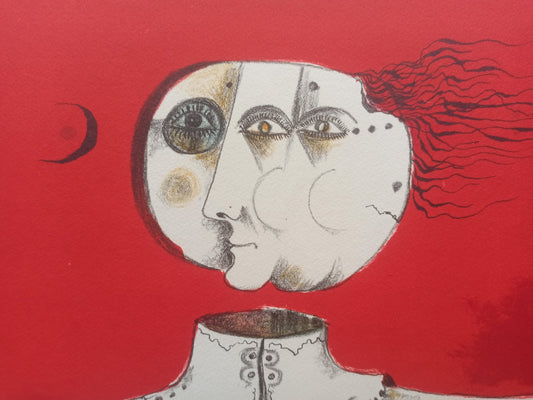 cuadro original de vendor Eduard Alcoy - Retrato Rojo arte contemporáneo en Gaudifond