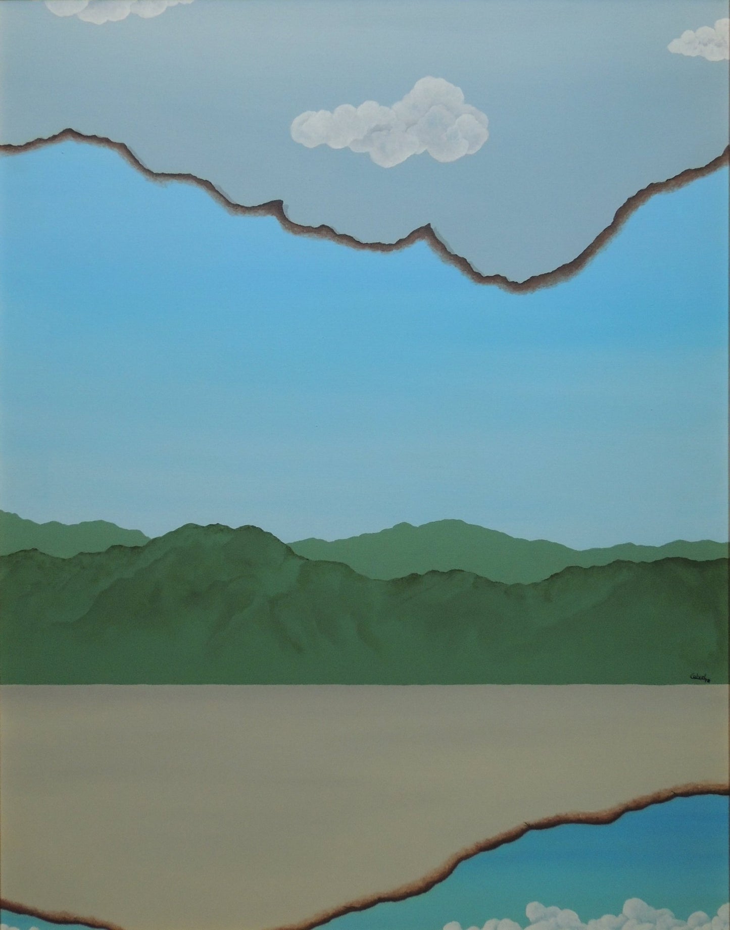 cuadro original de vendor Francesc Calvet - El setè cel arte contemporáneo en Gaudifond