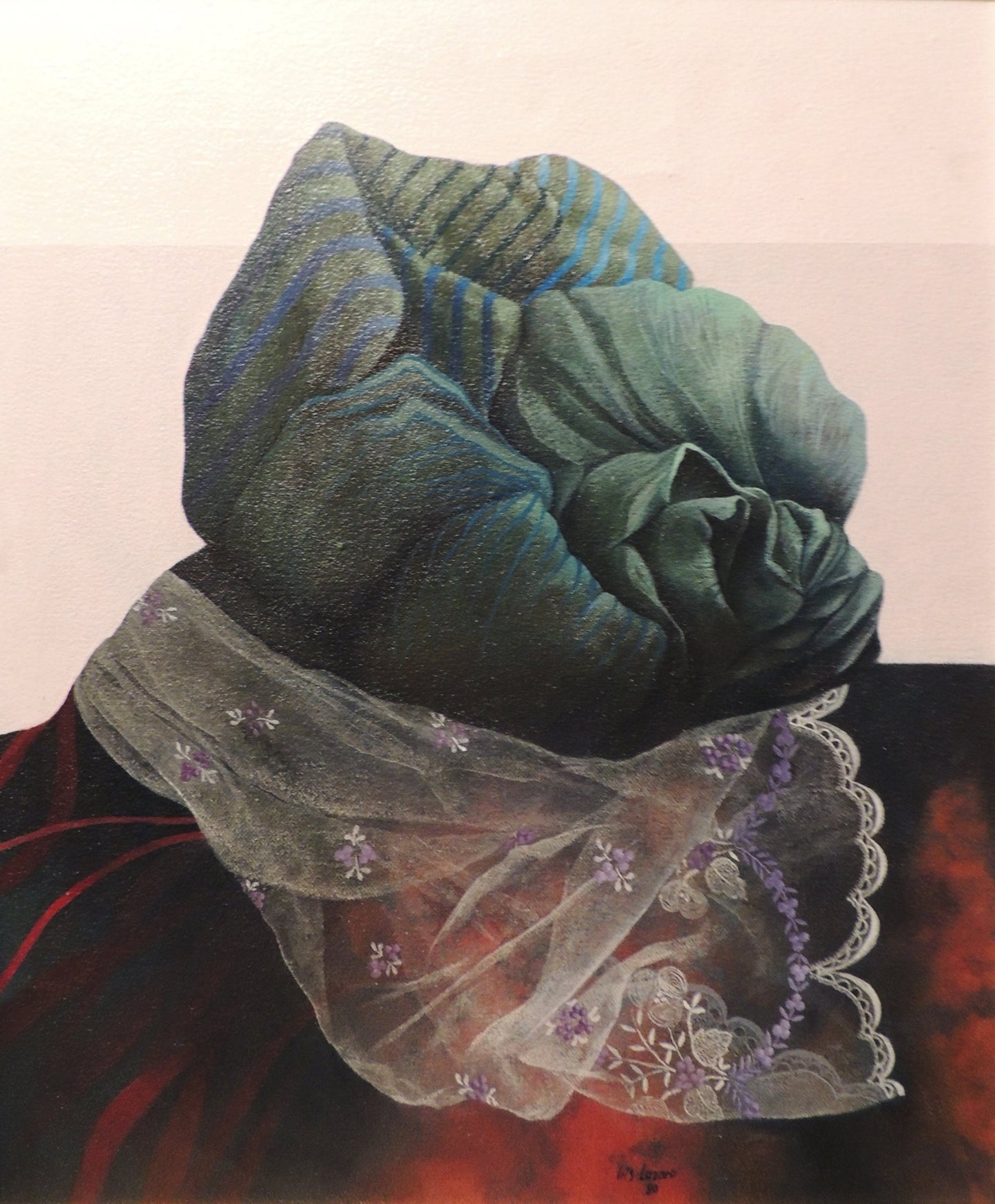 cuadro original de Iris Lázaro - Vegetación arte contemporáneo en Gaudifond. Pintura surrealista paisaje simbólico