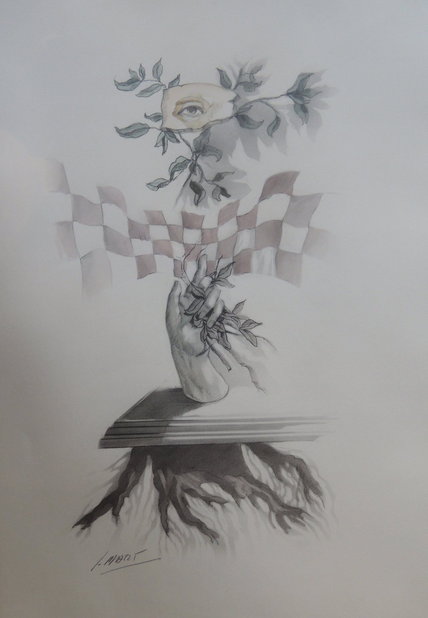 cuadro original de vendor José Marí Llobet - Máscara arte contemporáneo en Gaudifond