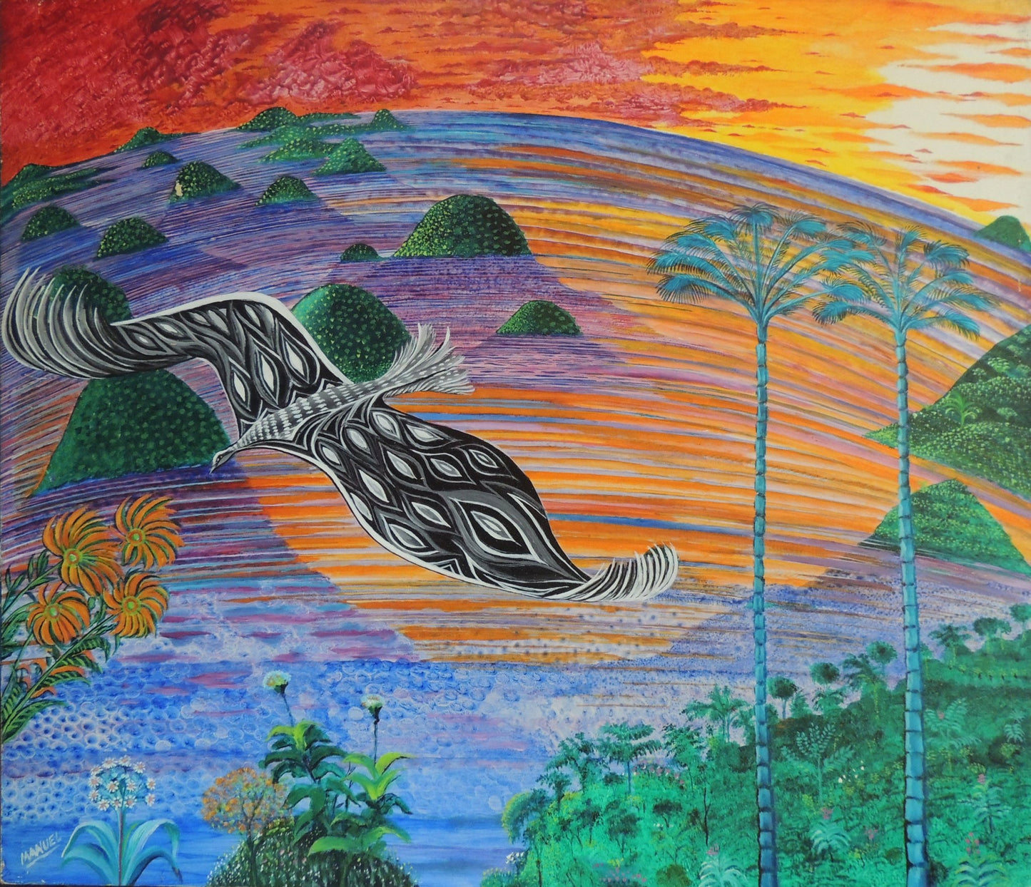cuadro original de vendor Manuel Carmona - Las Antillas arte contemporáneo en Gaudifond