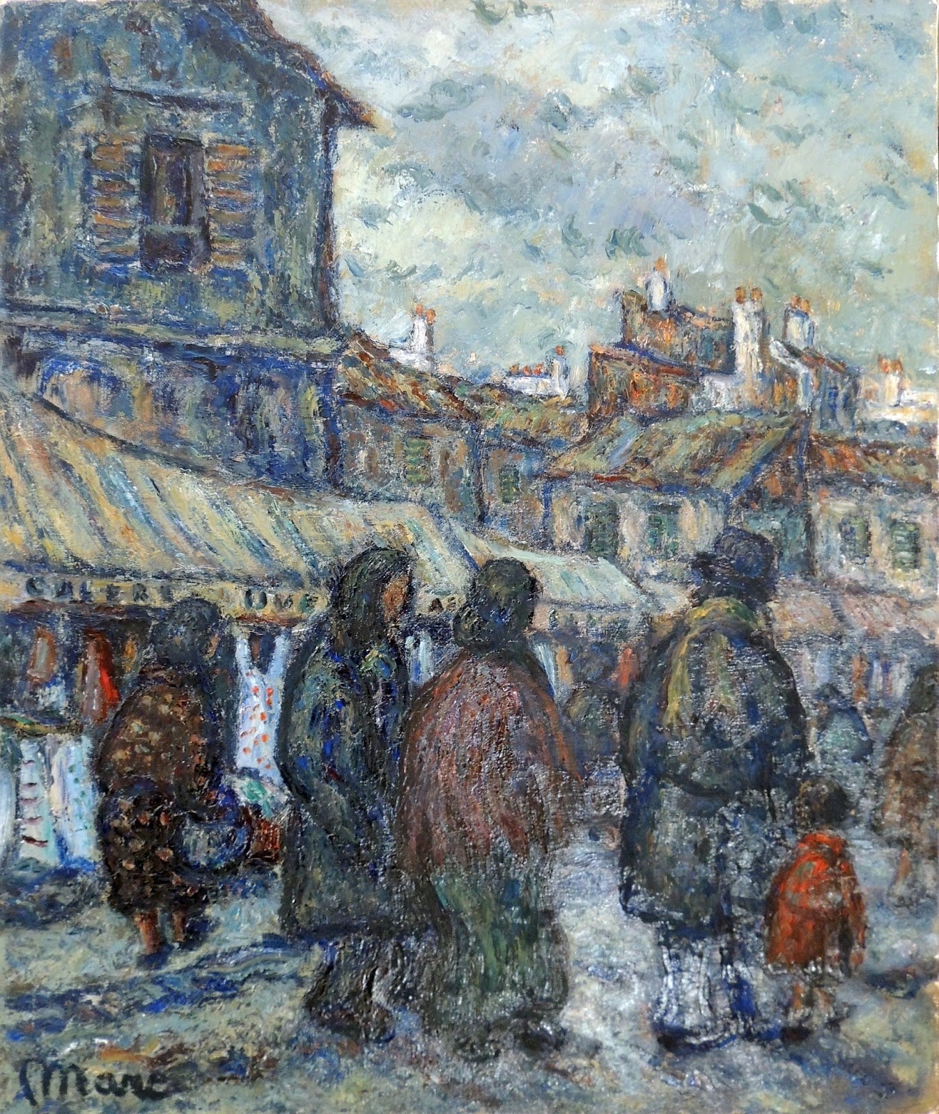 cuadro original de vendor Marc Camps Gandilló - Jour du marché arte contemporáneo en Gaudifond