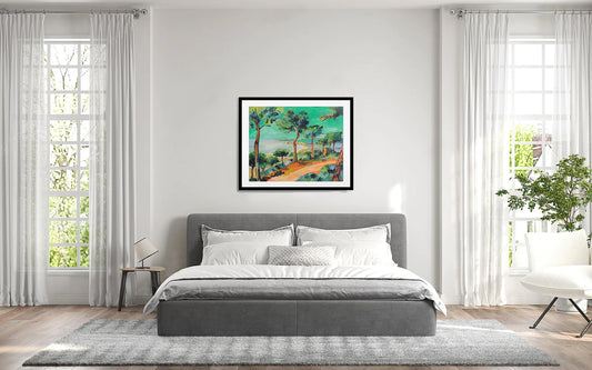 Enric Pascó Paisatge del Maresme cuadro paisaje decoración dormitorio Gaudifond