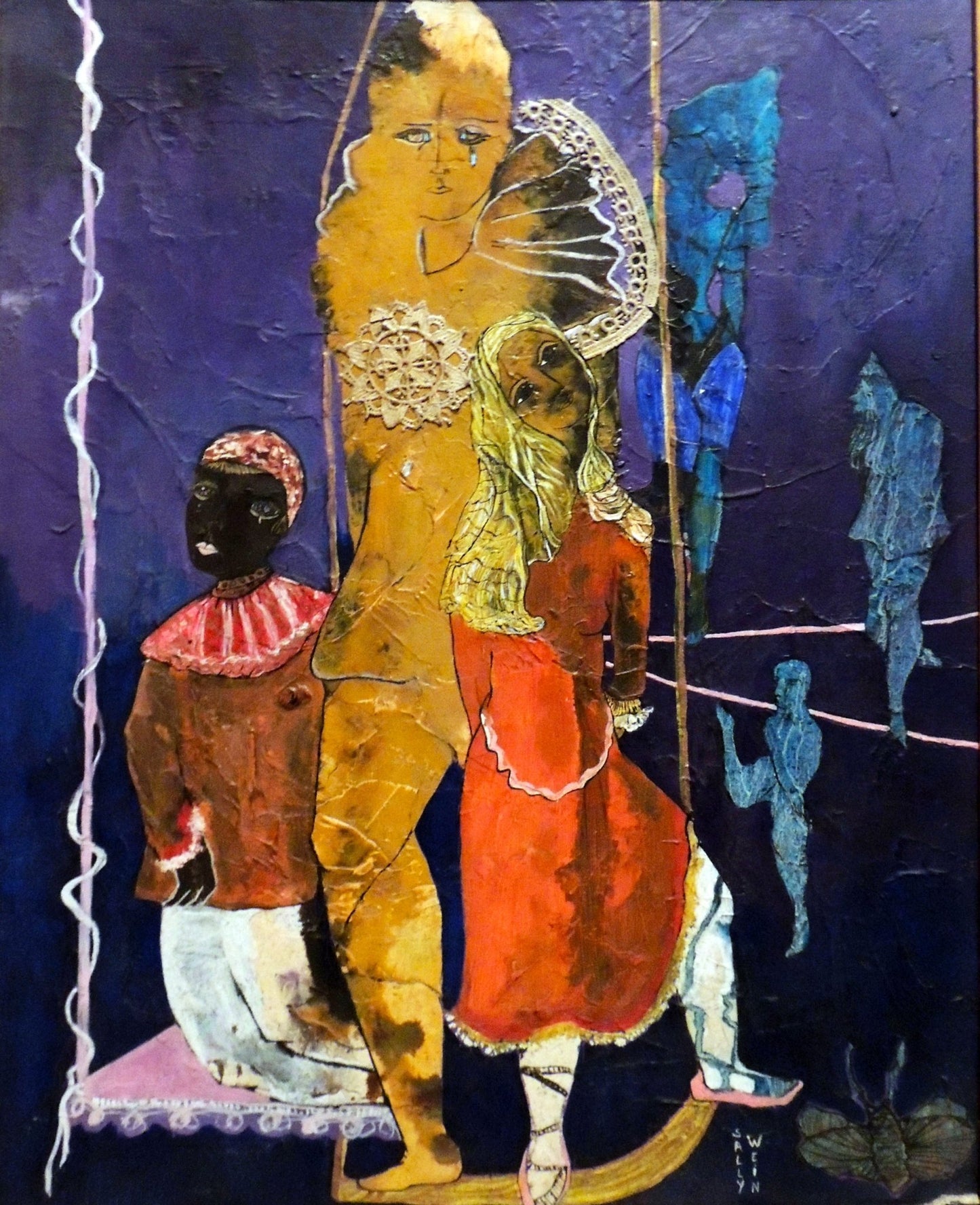 cuadro original de vendor Sally Weintraub - Gente de circo nº45 arte contemporáneo en Gaudifond