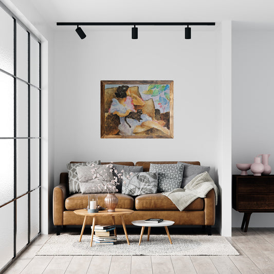 Pedro Soler - Mujer y gato