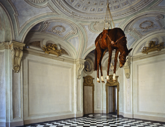 Gaudifond caballo colgado del techo