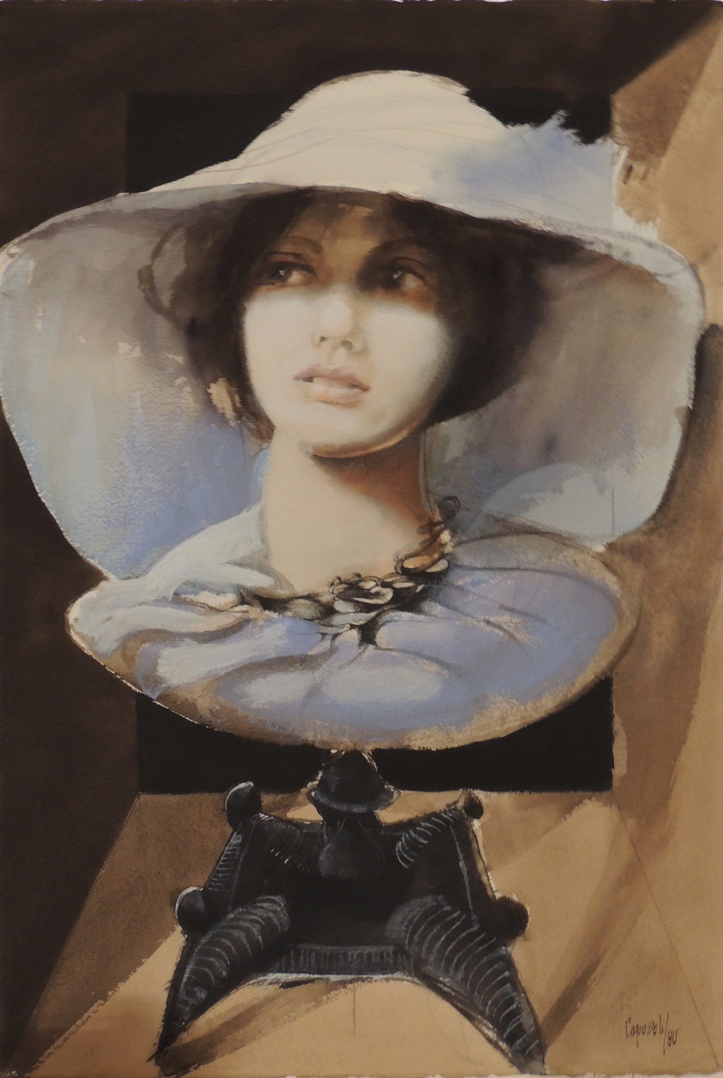 Glauco Capozzoli - Retrato con sombrero