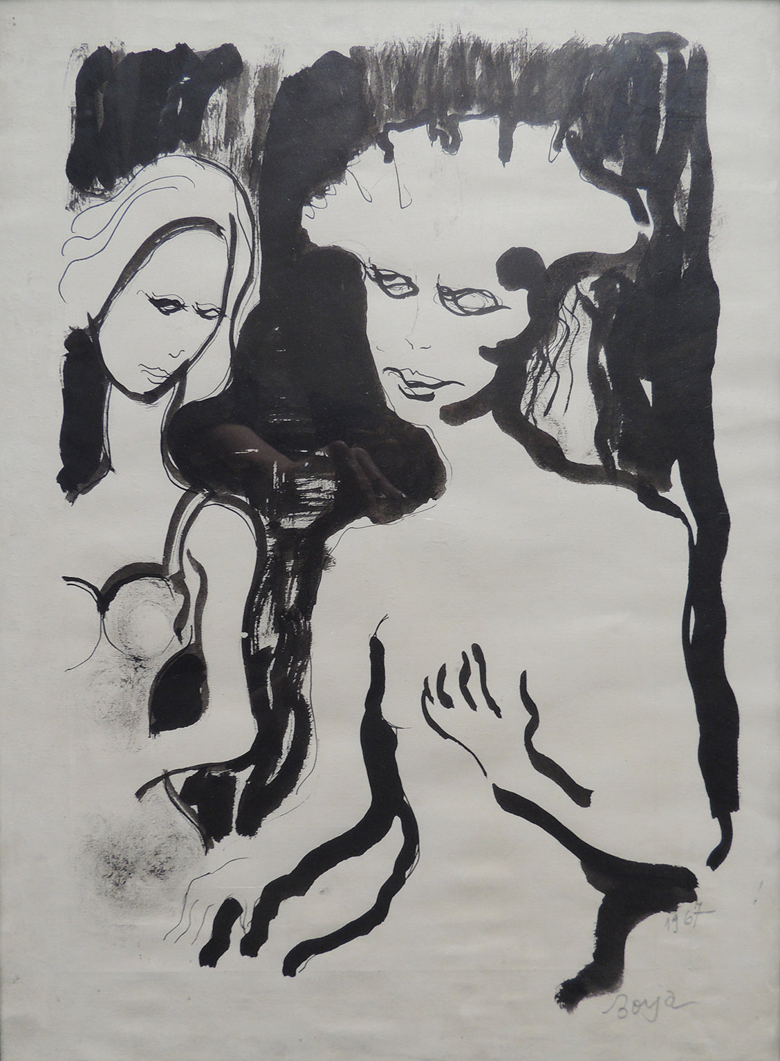 Borja De Pedro Izuzquiza - Mujer y arleqín