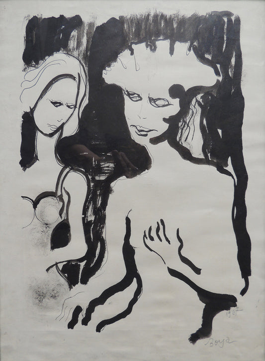 Borja De Pedro Izuzquiza - Mujer y arleqín