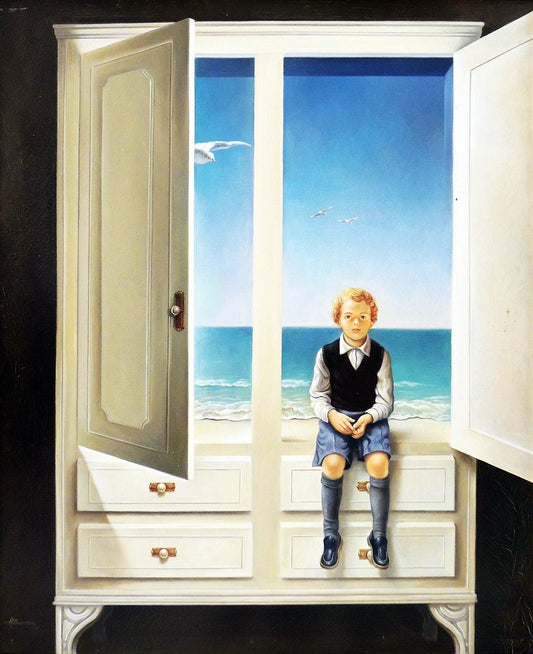 cuadro original de vendor Alberto Pancorbo - En el armario arte contemporáneo en Gaudifond