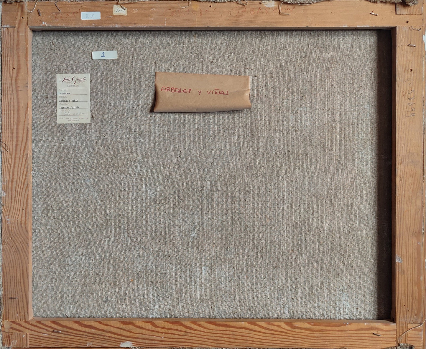 cuadro original de vendor Cristóbal Gabarrón - Árboles y viñas arte contemporáneo en Gaudifond