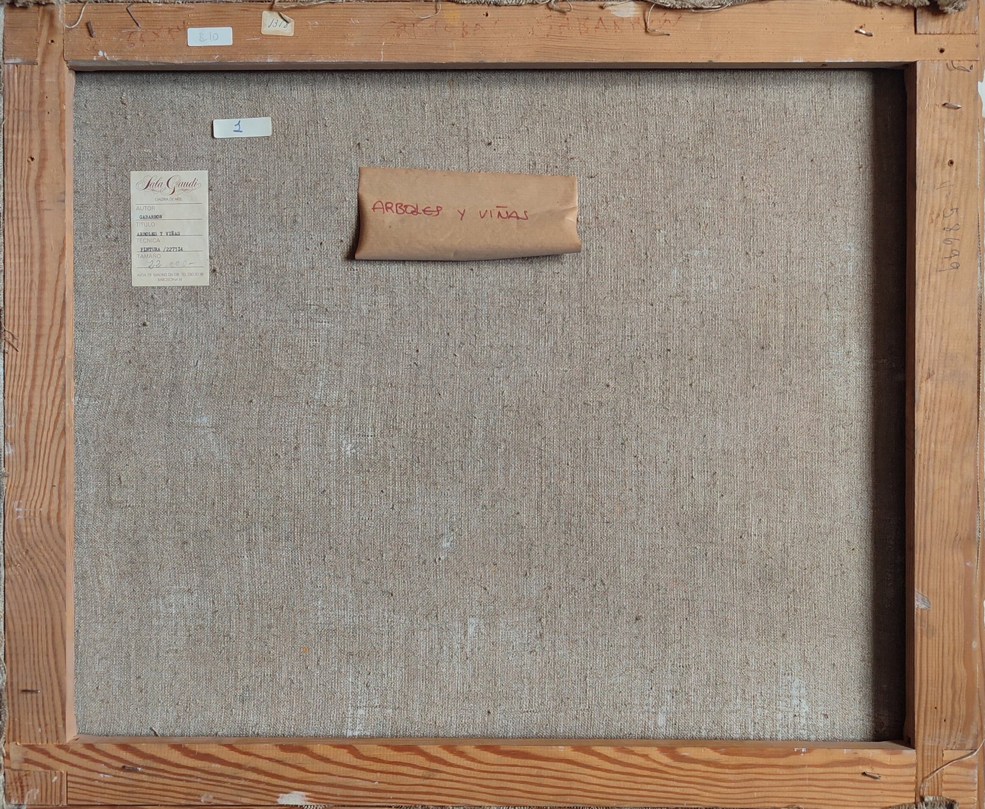 cuadro original de vendor Cristóbal Gabarrón - Árboles y viñas arte contemporáneo en Gaudifond