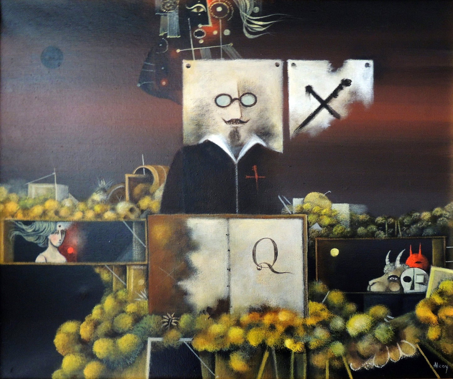 cuadro original de vendor Eduard Alcoy - Quevedo III. arte contemporáneo en Gaudifond