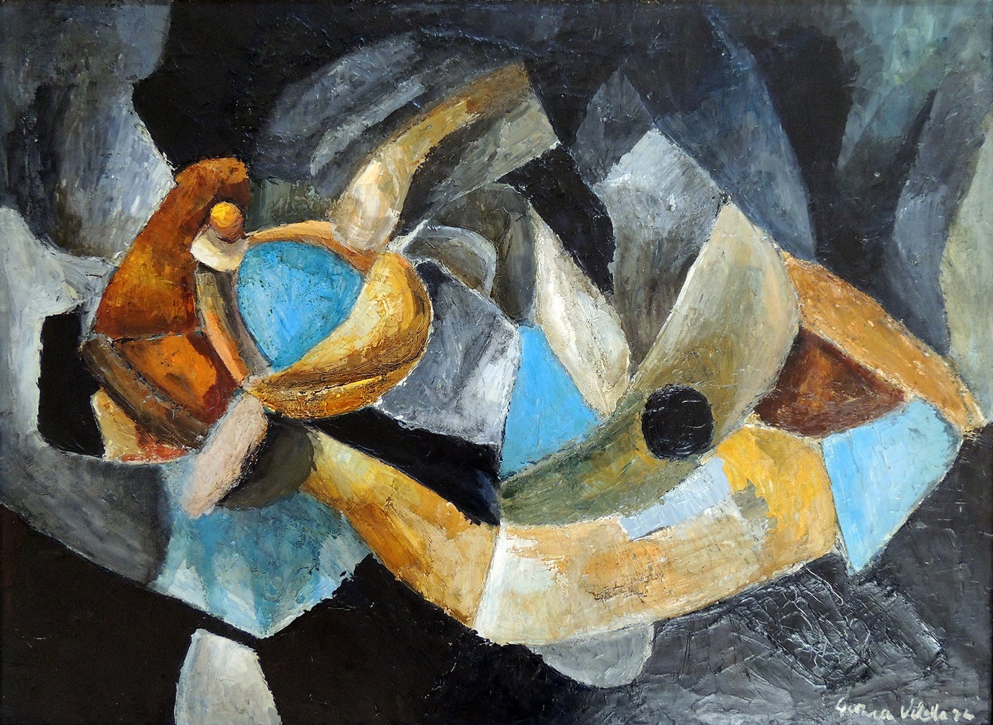 cuadro original de vendor Francisco Garcia Vilella - Construcción abstracta arte contemporáneo en Gaudifond