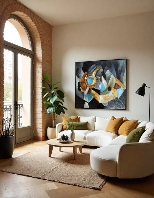 cuadro original de vendor Francisco Garcia Vilella - Construcción abstracta arte contemporáneo en Gaudifond
