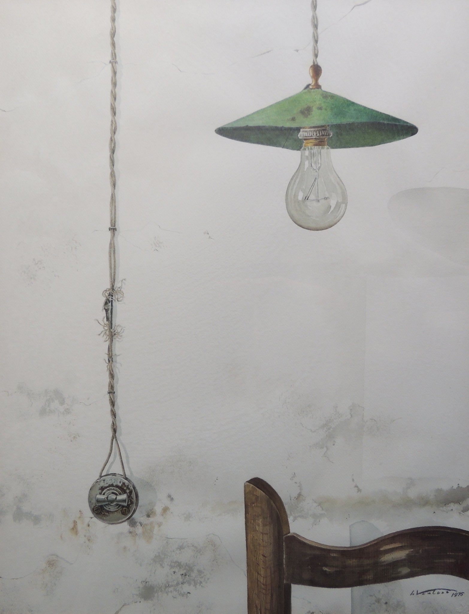 cuadro original de vendor Isidro Ventura - Cadira interruptor i llum arte contemporáneo en Gaudifond