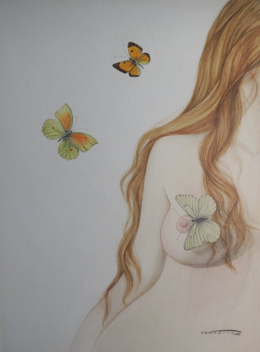 cuadro original de vendor Isidro Ventura - Mugro rosa arte contemporáneo en Gaudifond