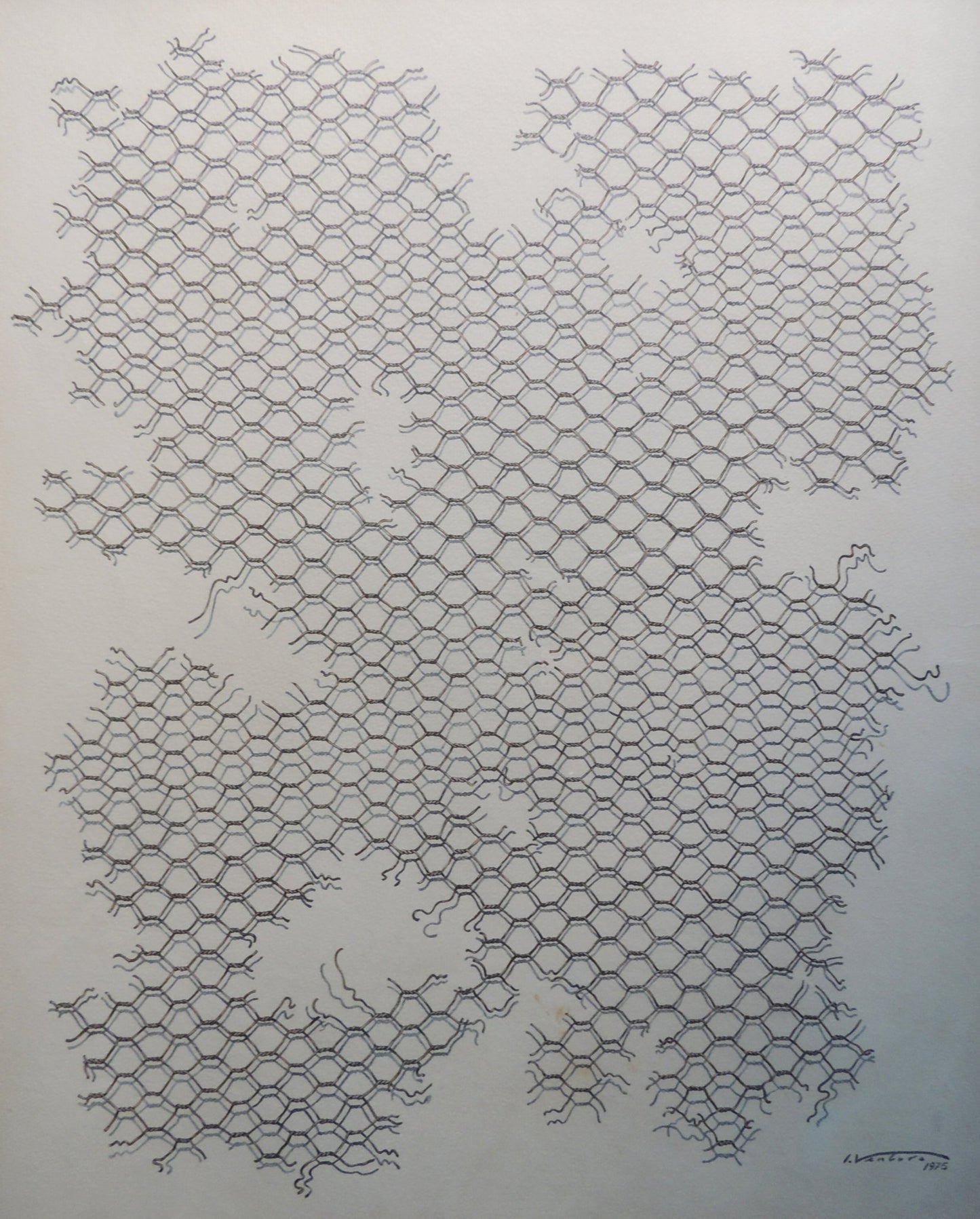 cuadro original de vendor Isidro Ventura - Red metálica arte contemporáneo en Gaudifond