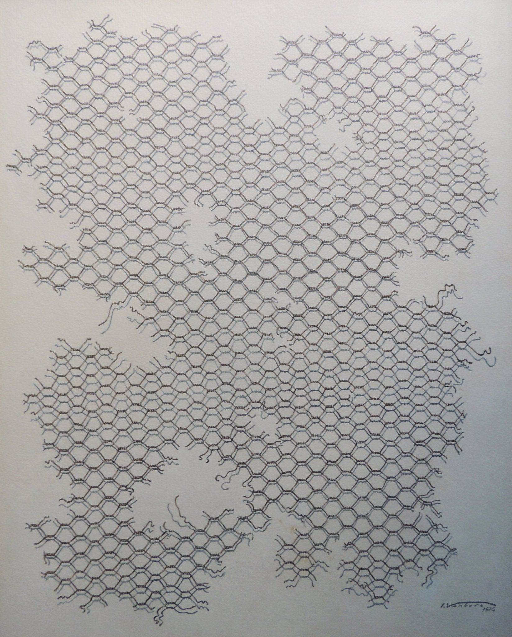 cuadro original de vendor Isidro Ventura - Red metálica arte contemporáneo en Gaudifond