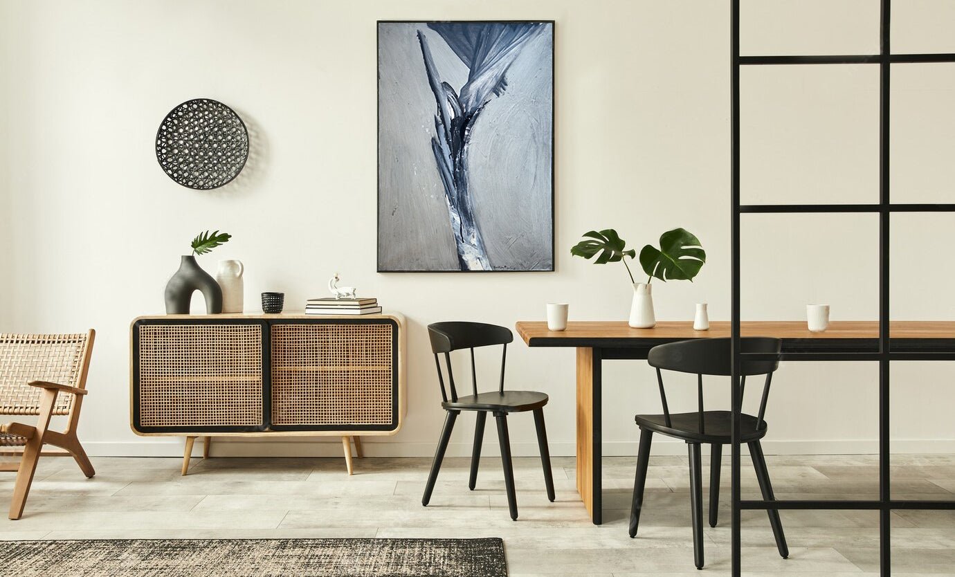 Óleo sobre lienzo de Joan Hernández Pijuán, “Pintura 342-61” (1961), obra enmarcada y expuesta