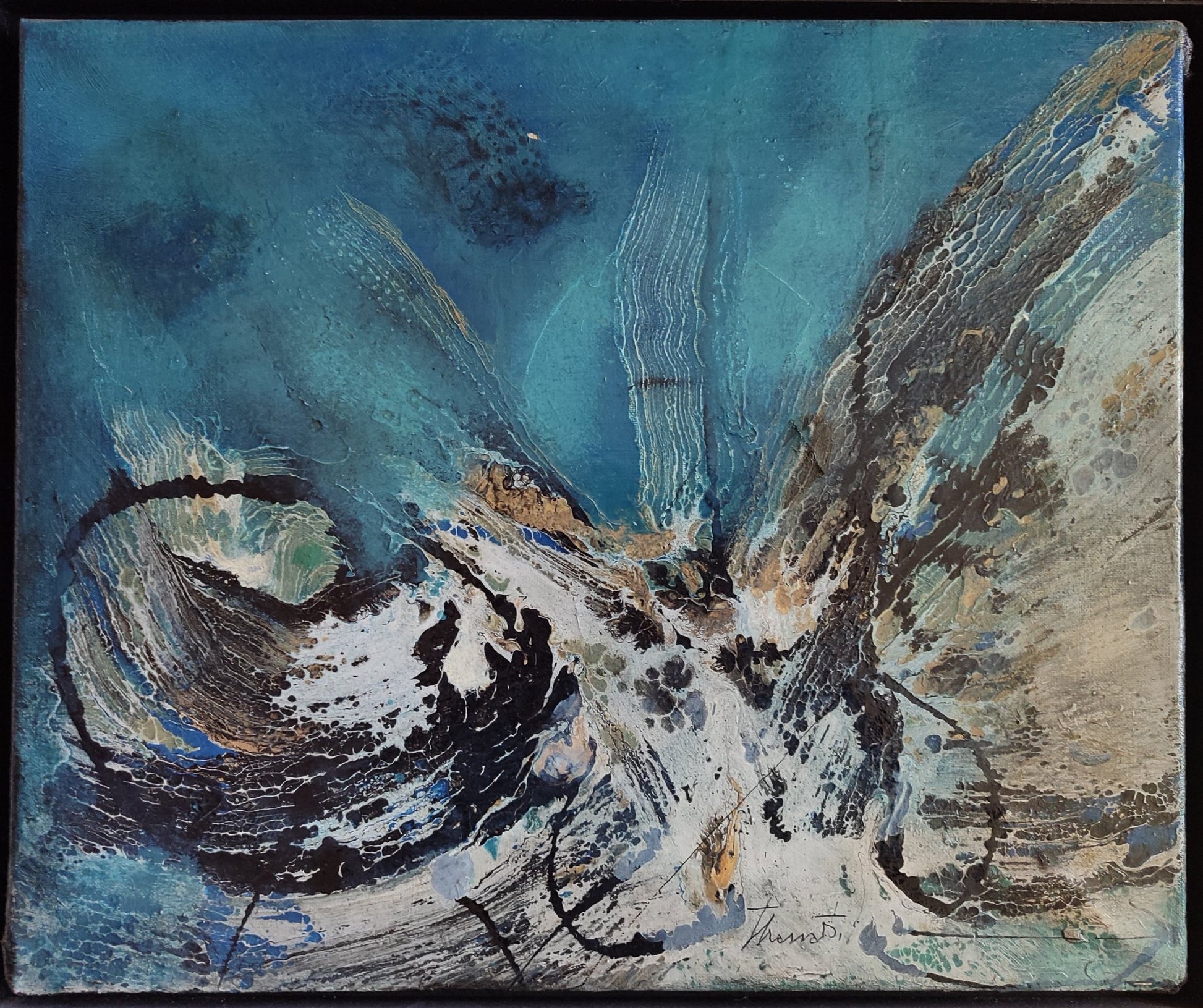 cuadro original de vendor Joan Josep Tharrats - Azul arte contemporáneo en Gaudifond