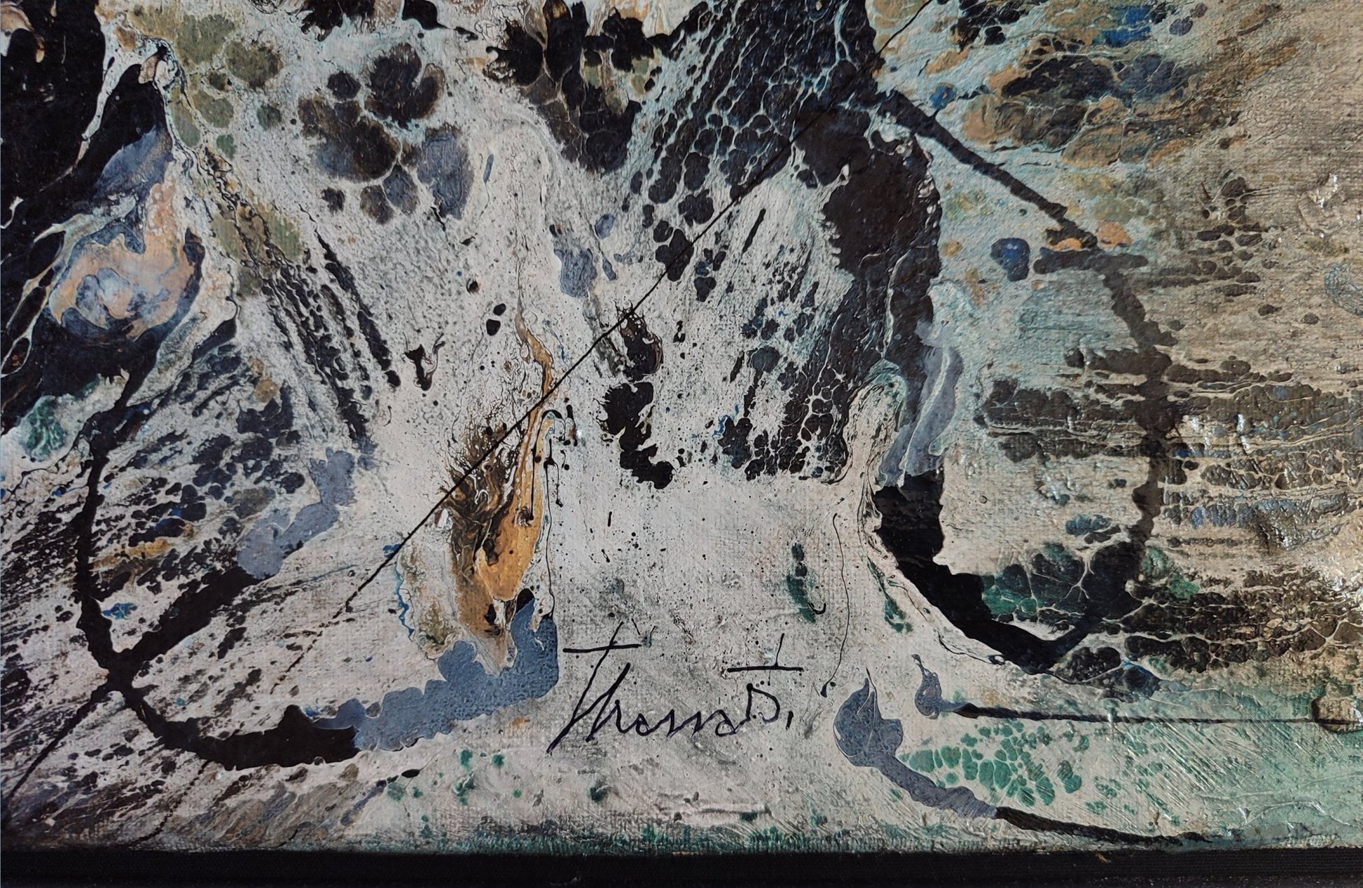 cuadro original de vendor Joan Josep Tharrats - Azul arte contemporáneo en Gaudifond