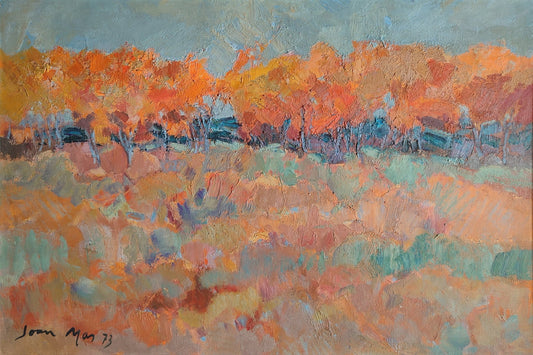 Joan Mas paisaje otoñal pintura original paisaje contemporáneo tonos cálidos