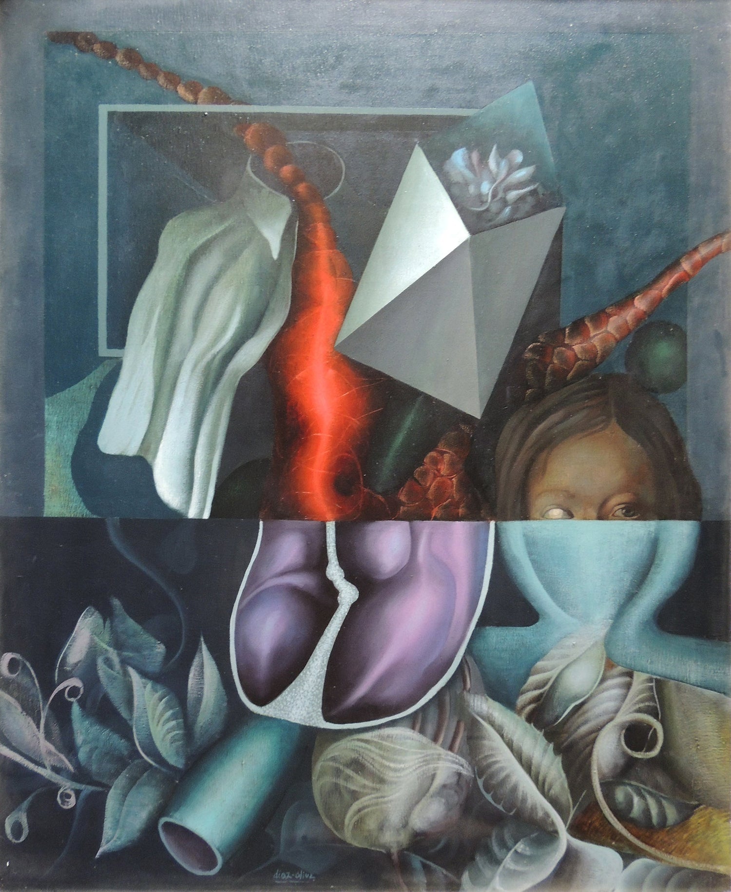 cuadro original de vendor José Díaz Oliva - Repressión arte contemporáneo en Gaudifond