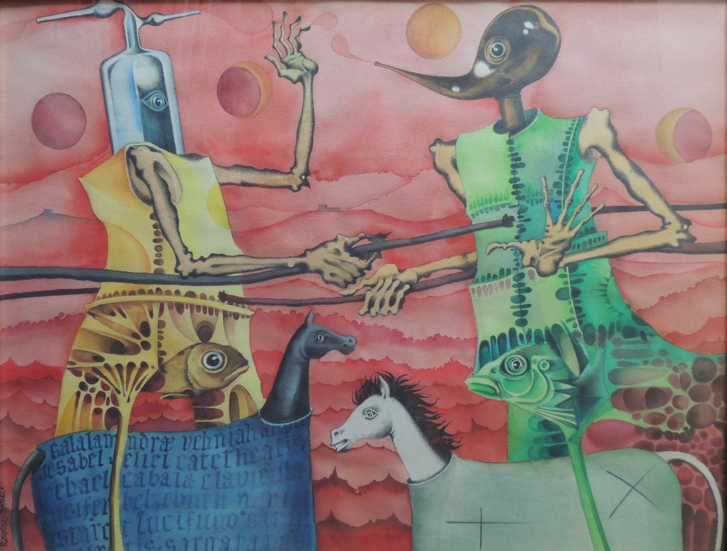 cuadro original de vendor Josep Maria Rovira - Brull - Combat equilibrat arte contemporáneo en Gaudifond