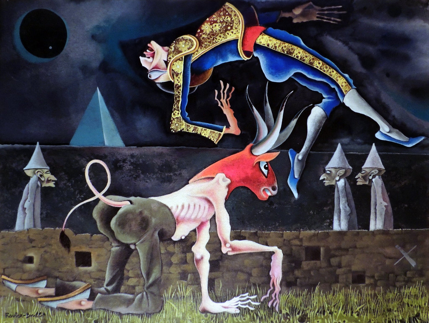 cuadro original de vendor Josep Maria Rovira - Brull - Tauromaquia I. arte contemporáneo en Gaudifond
