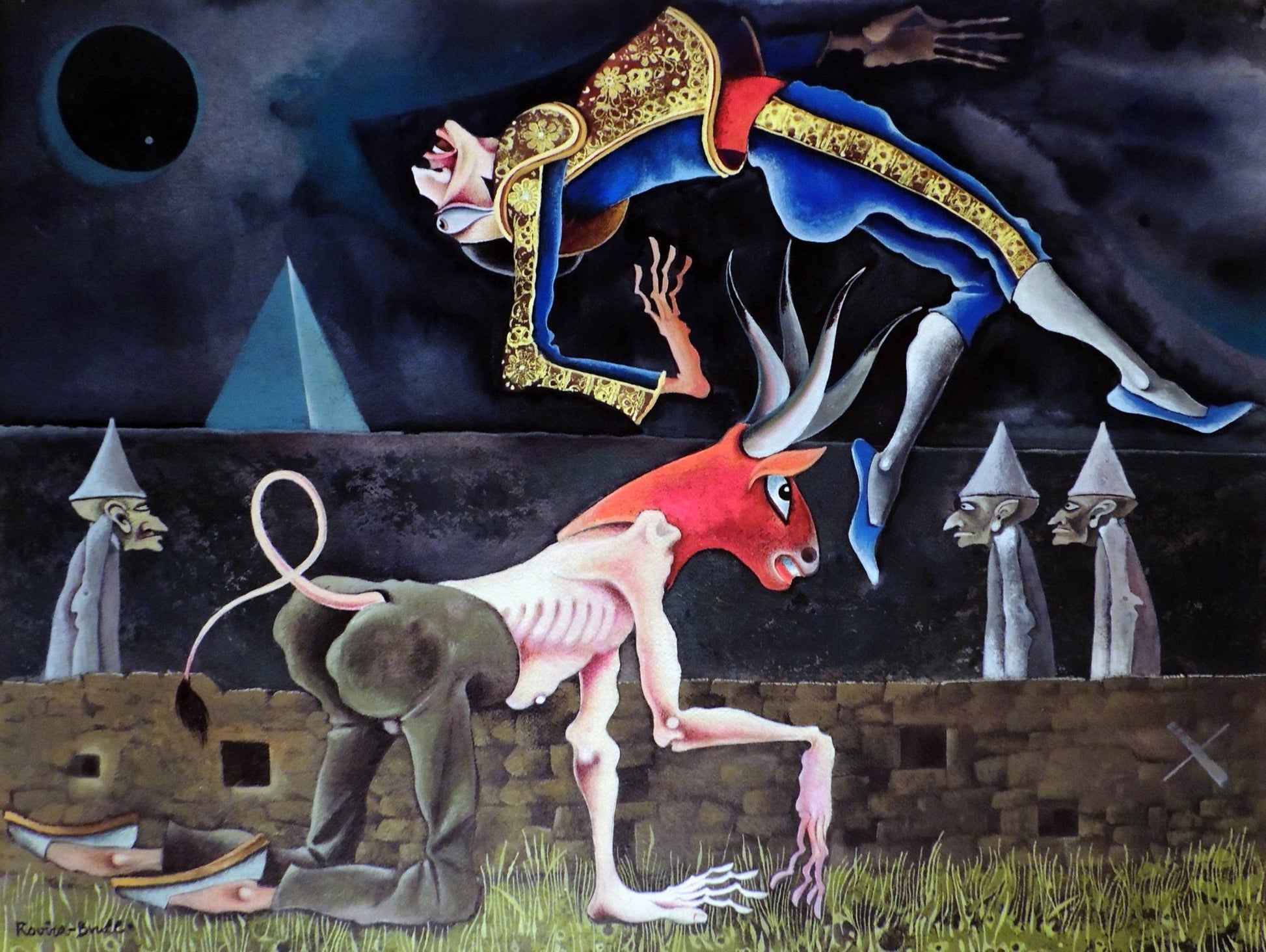 cuadro original de vendor Josep Maria Rovira - Brull - Tauromaquia I. arte contemporáneo en Gaudifond