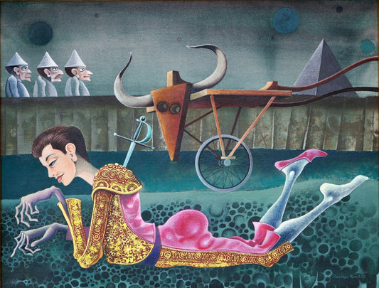 cuadro original de vendor Josep Maria Rovira - Brull - Tauromaquia III arte contemporáneo en Gaudifond