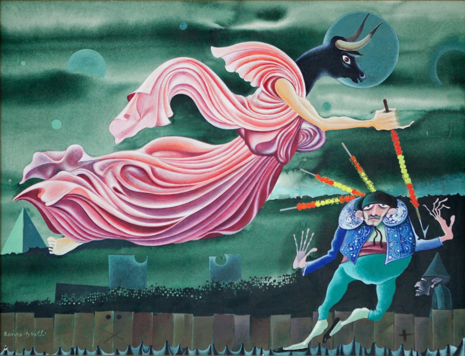 cuadro original de vendor Josep Maria Rovira - Brull - Tauromaquia V arte contemporáneo en Gaudifond