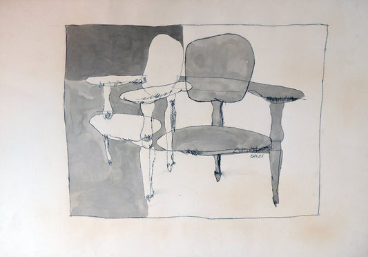 cuadro original de vendor Juan José Balzi - Sillón arte contemporáneo en Gaudifond