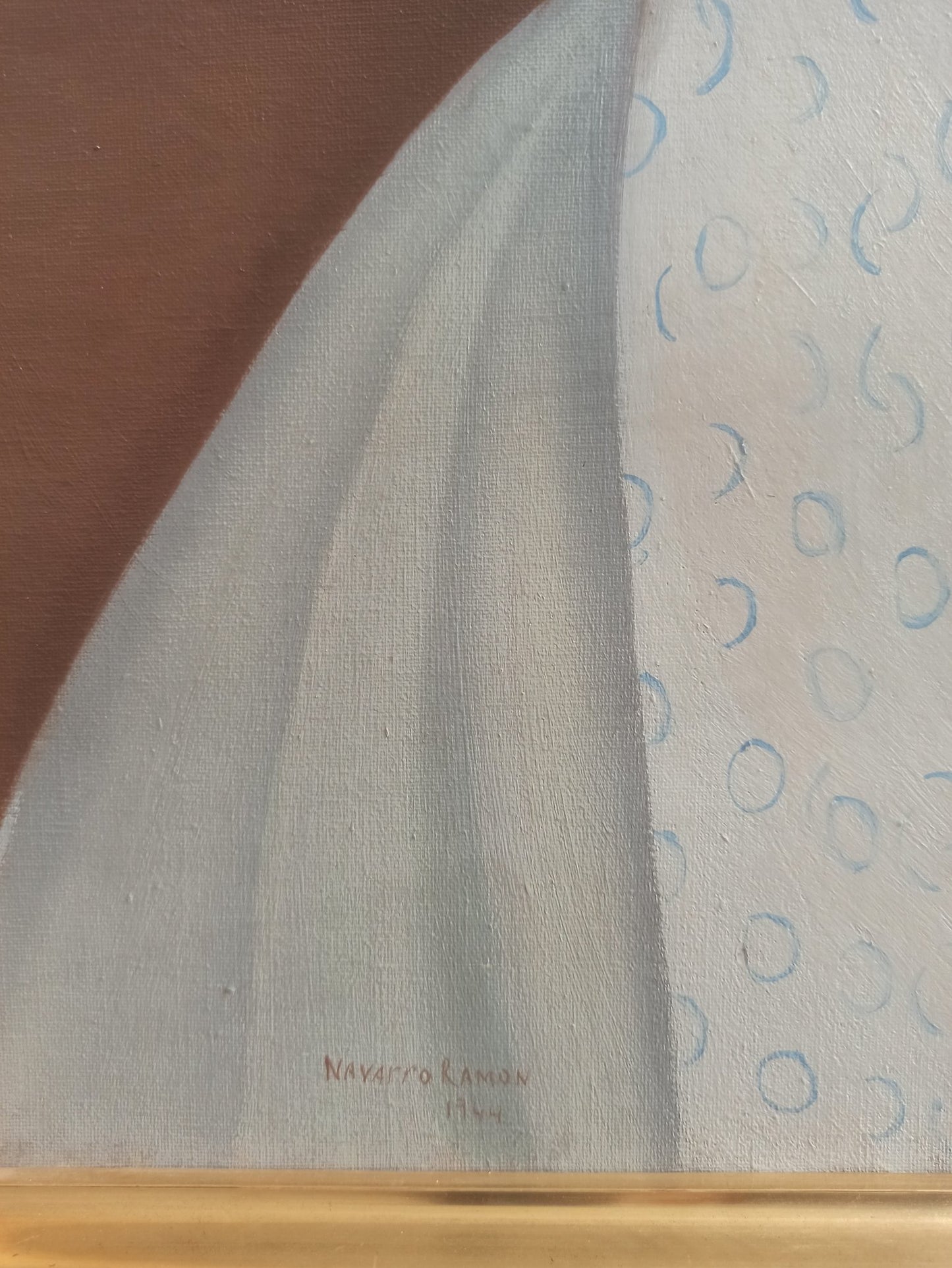 cuadro original de vendor Juan Navarro Ramón - Figura con maceta arte contemporáneo en Gaudifond