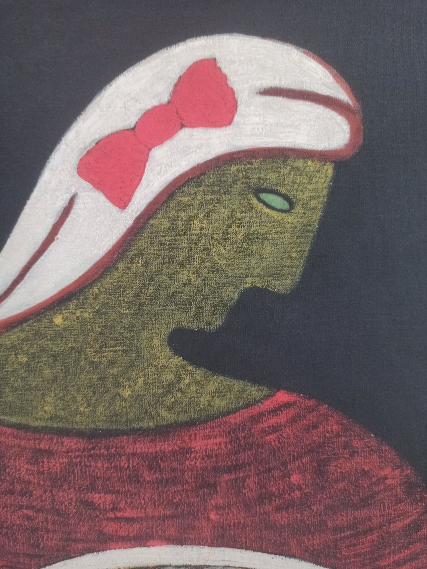 cuadro original de vendor Juan Navarro Ramón - Figura con mandolina arte contemporáneo en Gaudifond