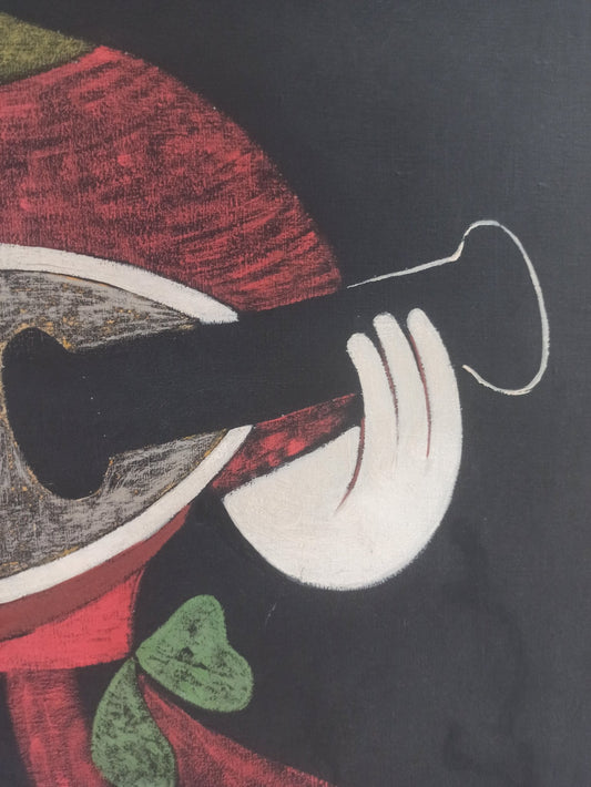 cuadro original de vendor Juan Navarro Ramón - Figura con mandolina arte contemporáneo en Gaudifond