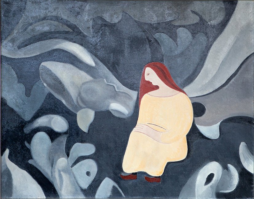cuadro original de vendor Juan Navarro Ramón - Figura sentada arte contemporáneo en Gaudifond